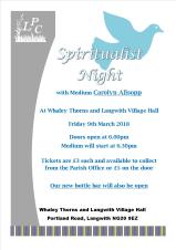 Poster - Spiritualist Night with Carolyn Allsopp