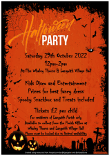 Poster - Halloween Party - Saturday, 29th October 2022